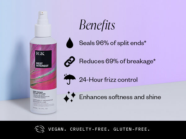 IGK Best Interest Deep Repair Air Dry Styler 5 oz