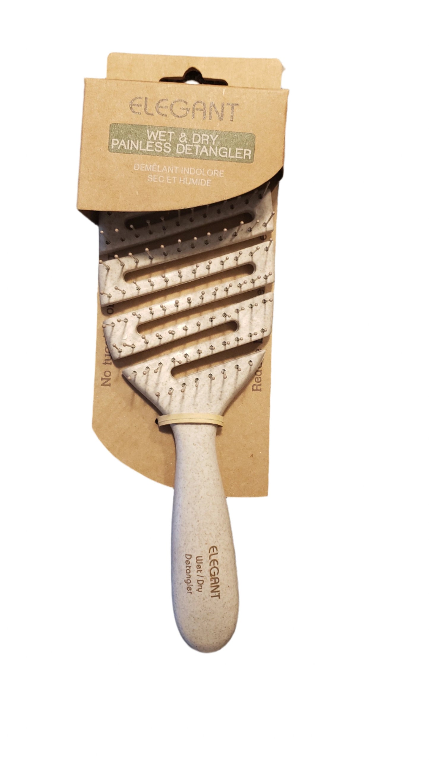 Elegant Brush Wet/Dry Painless Detangler-Cream