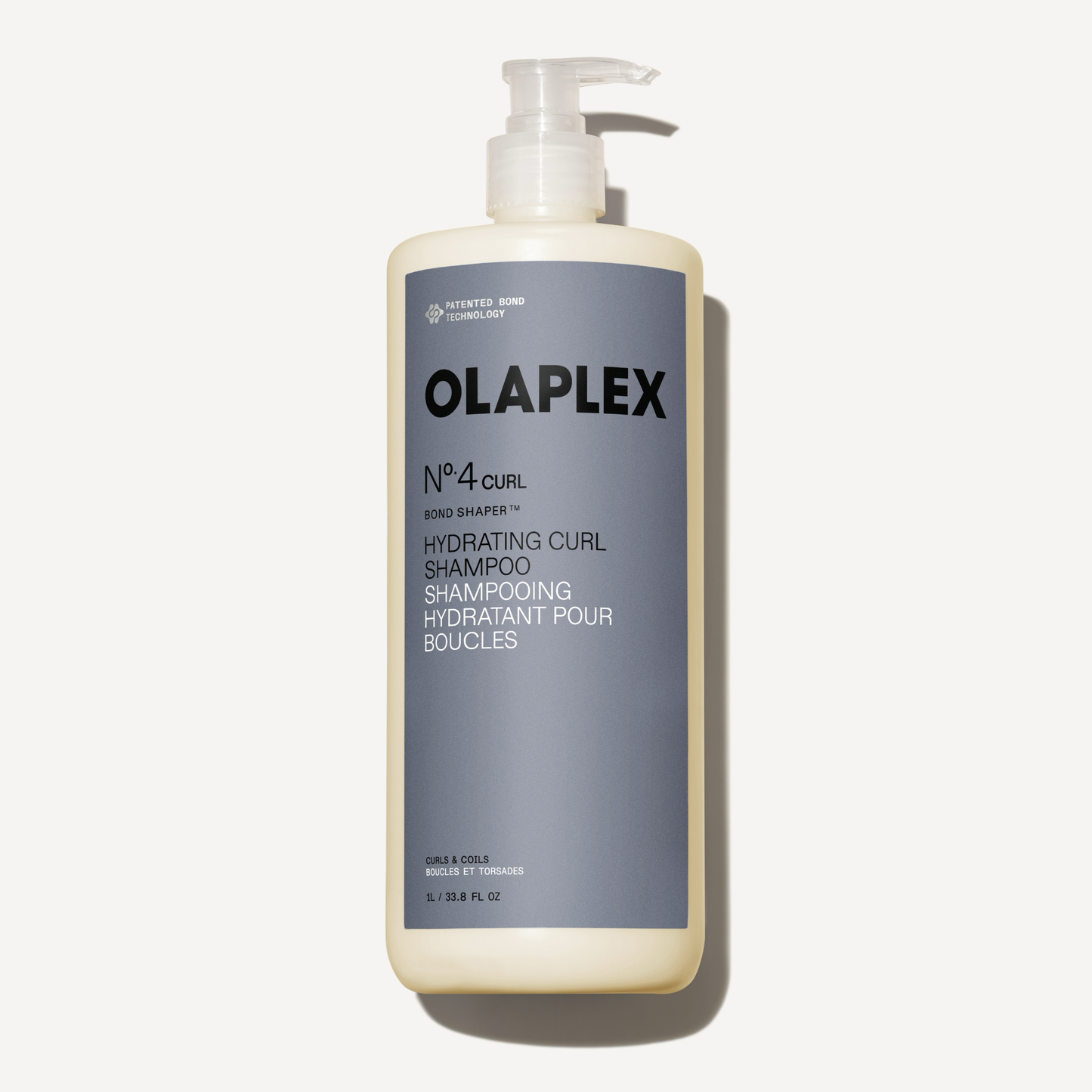 Olaplex shampoo bottle on a white background