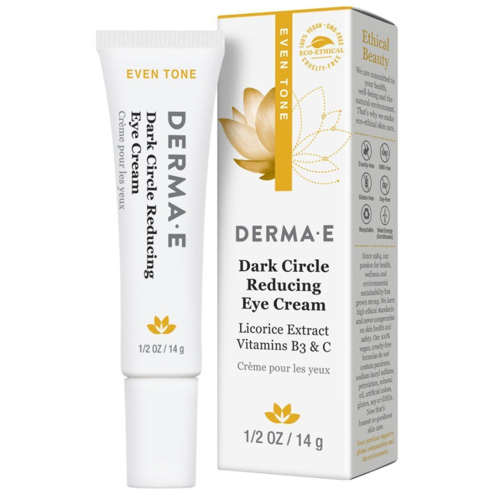 Derma E Evenly Radiant Dark Circle Eye Creme .5 oz