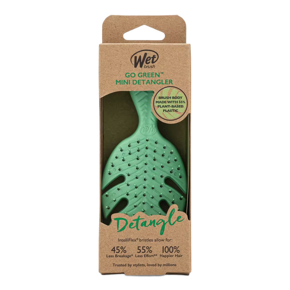 The Wet Brush Go Green Mini Detangler Green