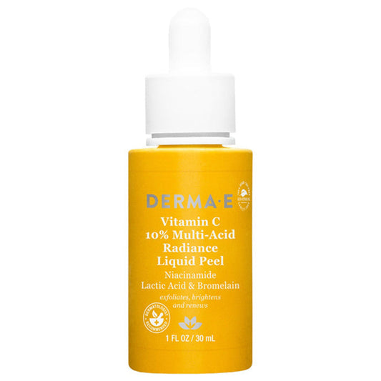 Derma E Vitamin C 10% Multi-Acid Radiance Liquid Peel 1 oz