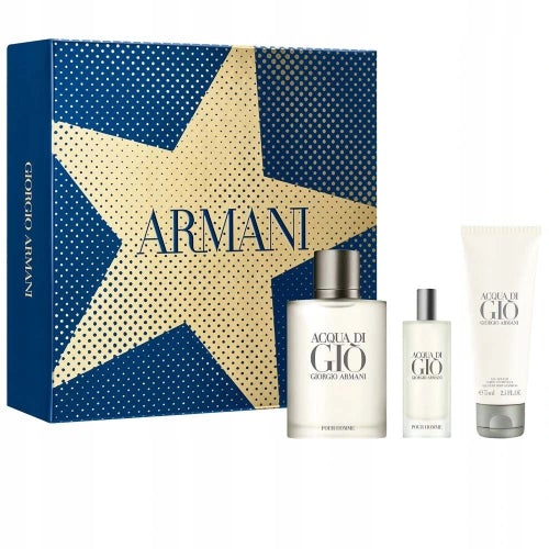 Giorgio Armani Acqua Di Gio Men's Holiday Set 3-pc Large SetGIORGIO ARMANI