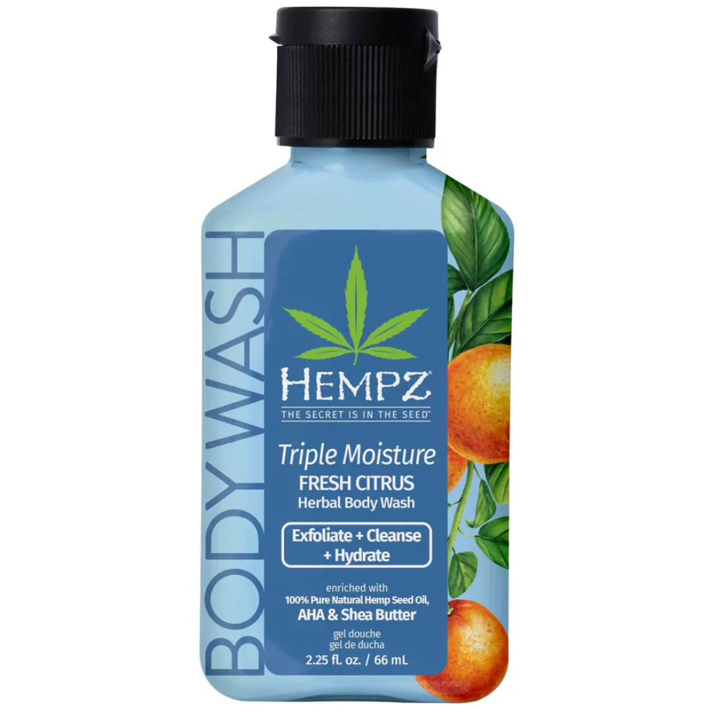Hempz Triple Moisture Fresh Citrus Herbal Body Wash 2.25 oz