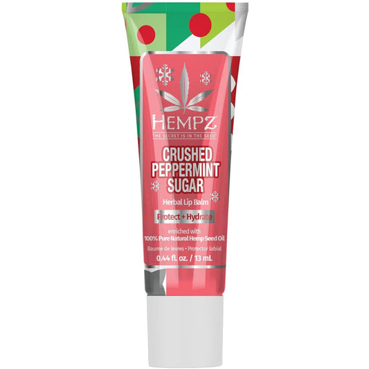 Hempz Crushed Peppermint Sugar Herbal Lip Balm .44 oz