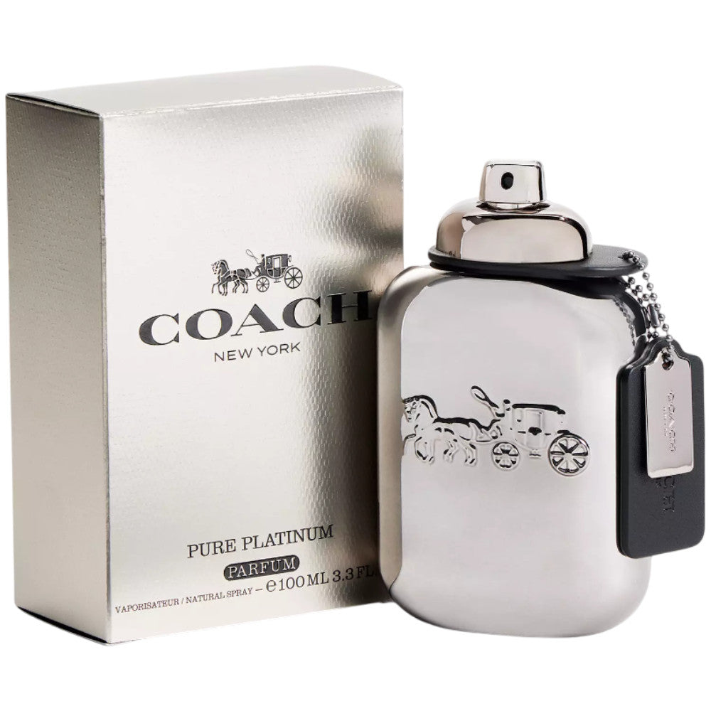 Coach Pure Platinum Men Parfum Spray 3.3 oz