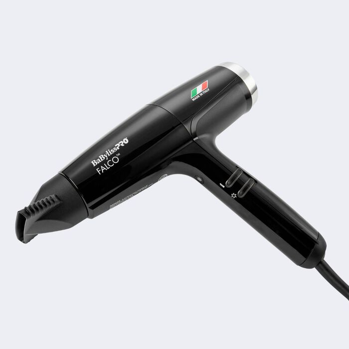 Babyliss Pro Nano Titanium Professional Italian High-Speed Falco Dryer-Black