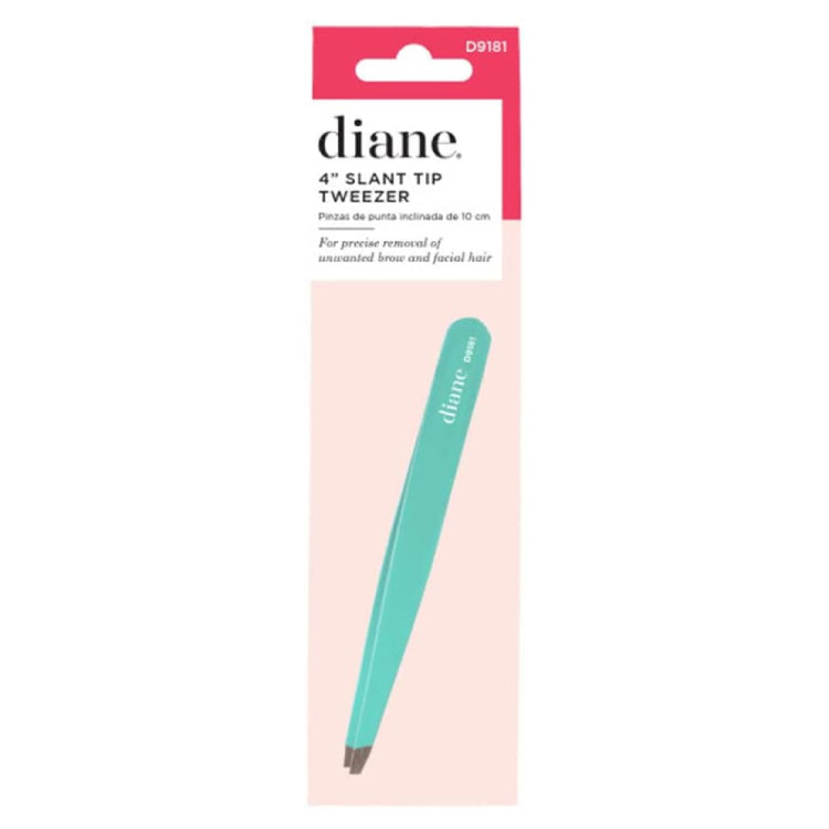 Diane Slant Tip Tweezer Assorted Colors 4 inTweezers & Brow ToolsDIANE