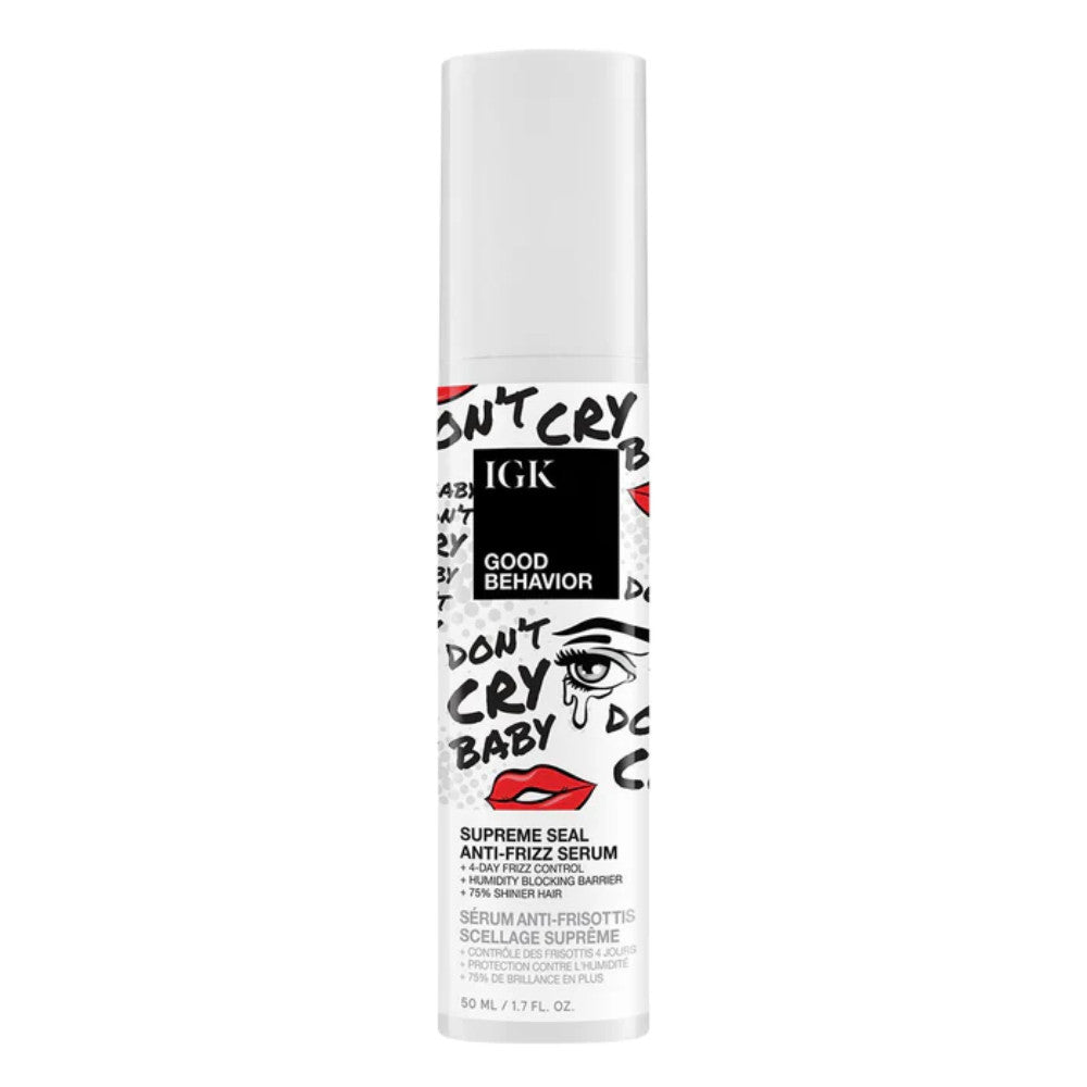 IGK Good Behavior Don`t Cry Baby Supreme Seal Anti-Frizz Serum 1.7 oz