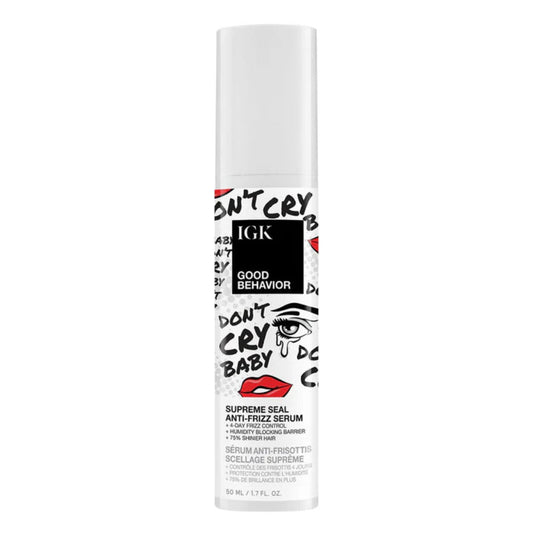 IGK Good Behavior Don`t Cry Baby Supreme Seal Anti-Frizz Serum 1.7 oz