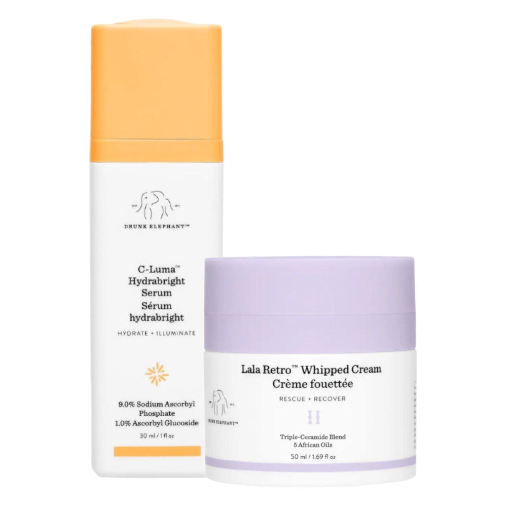 Drunk Elephant C-Luma Serum 1 oz + Lala Retro Cream 1.69 oz
