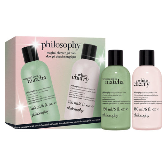 Philosophy Magical Shower Gel Duo White Cherry + Matcha 6 oz