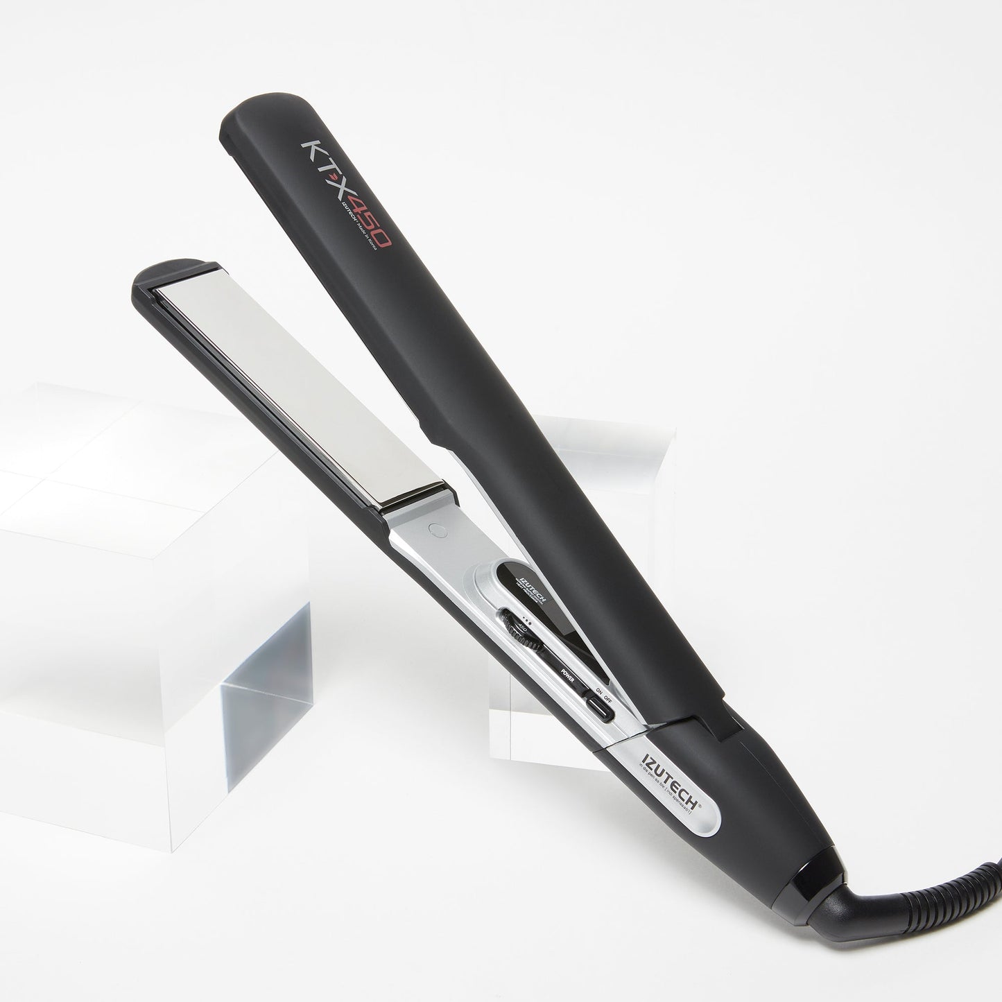 Izutech KTX450 Titanium Flat Iron 1.25 in Black