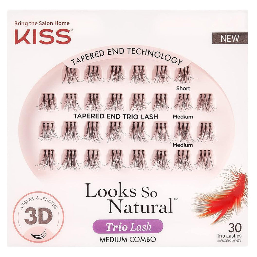 Kiss Looks So Natural Trio Lash-medium Combo