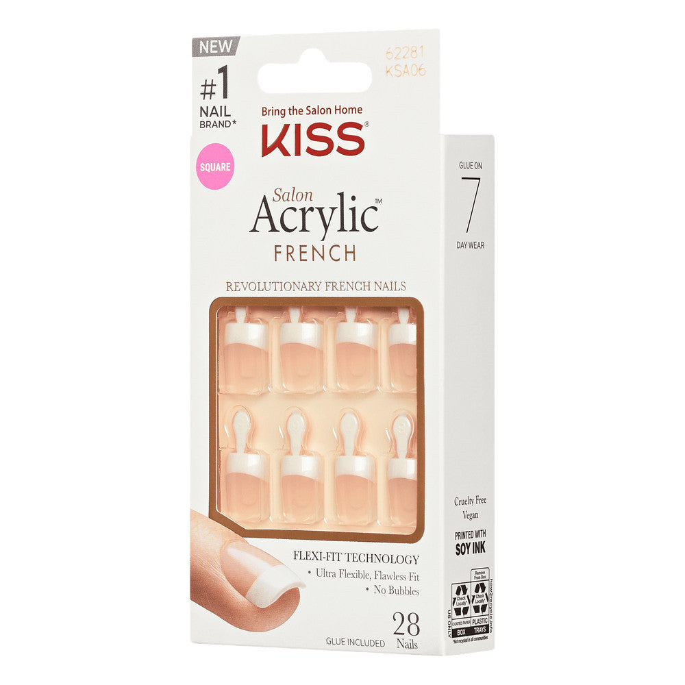 Kiss Salon Acrylic French- Pet Peeve