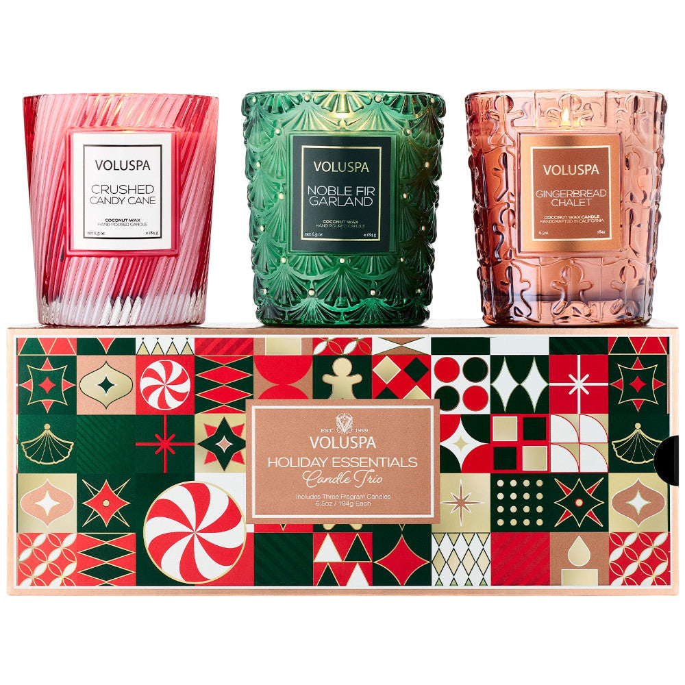 Voluspa Holiday Essentials Candle Trio
