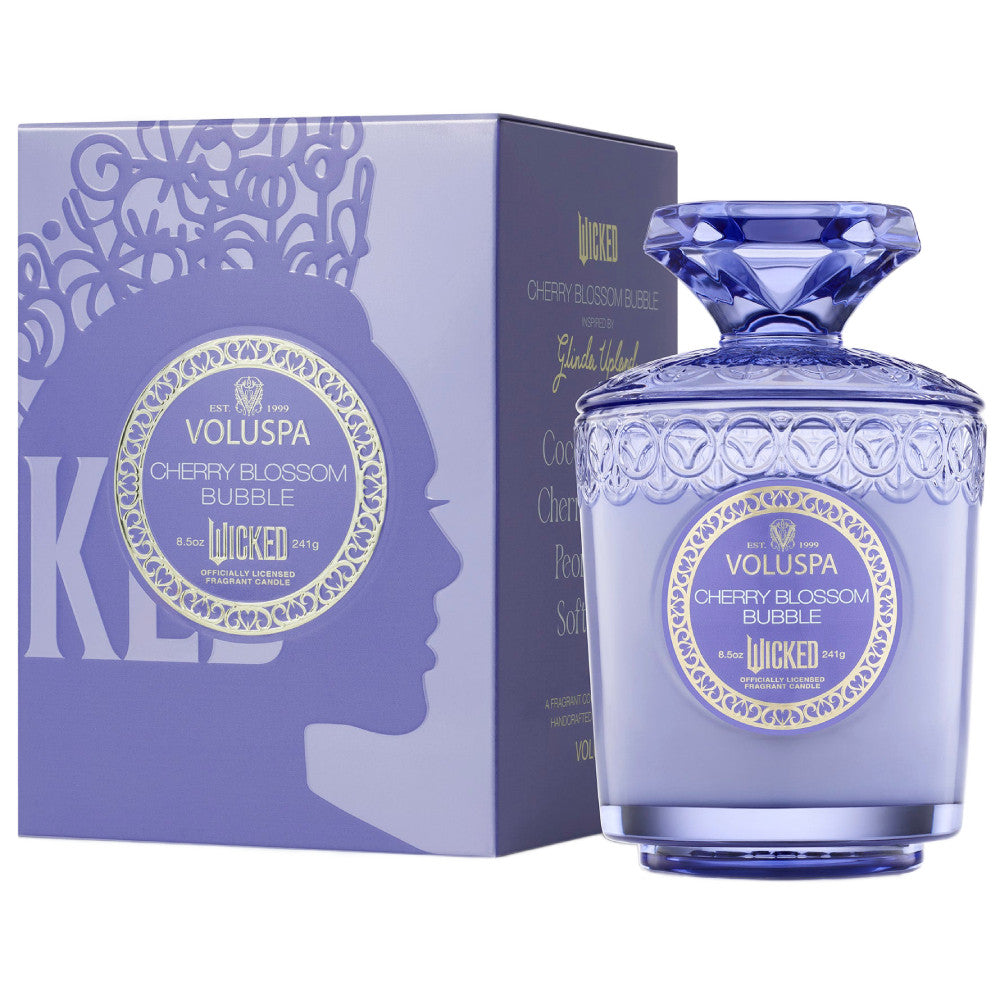 Voluspa Wicked Act 2 Boxed Candle- Cherry Blossom Bubble
