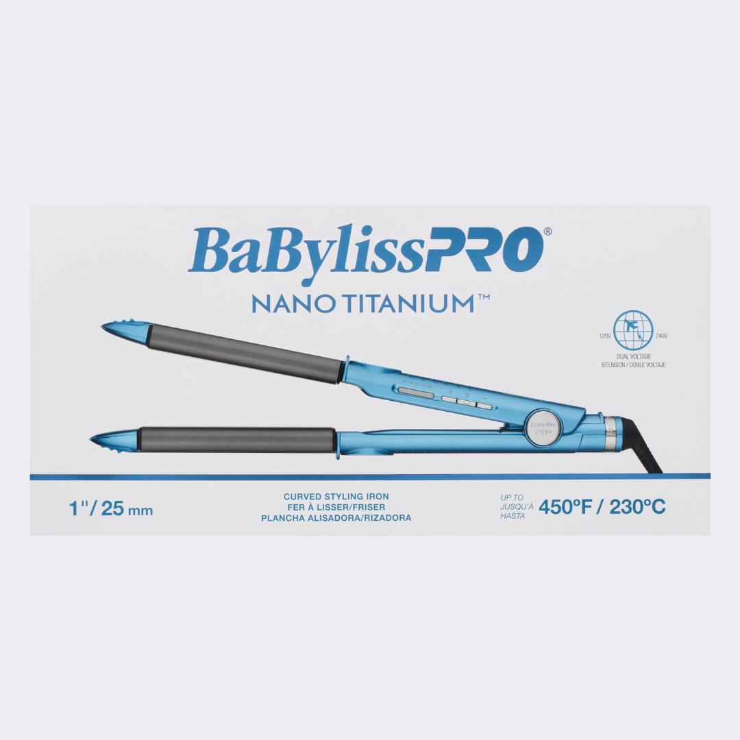 Babyliss Pro Nano Titanium Curved Styling Iron 1 inch