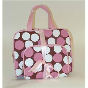 FUTURE 2PC BAG SET DOTS BRN/PINK CB502Nail FilesFUTURE