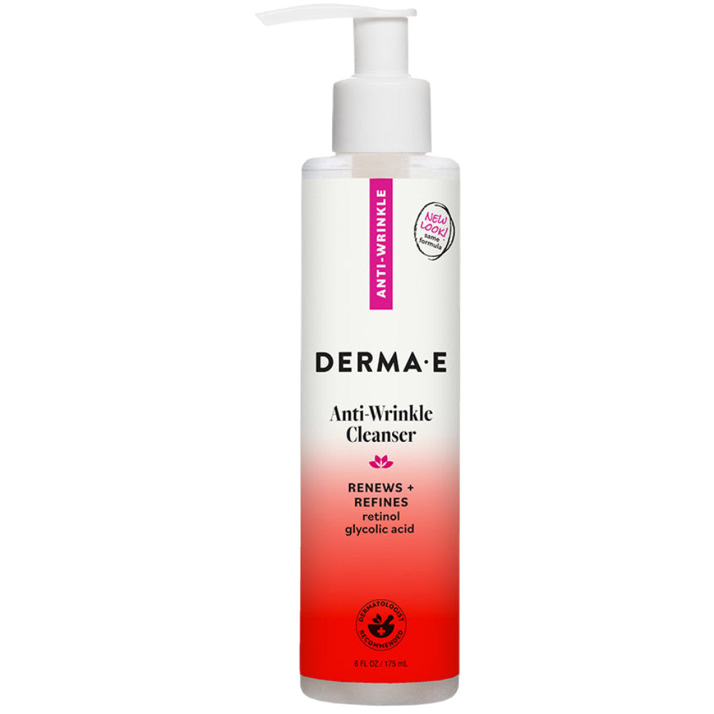 Derma E Anti Wrinkle Vitamin A Glycolic Cleanser 6 oz