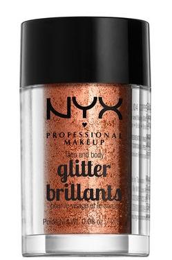 NYX Professional Face And Body GlitterEyeshadowNYX PROFESSIONALShade: Copper