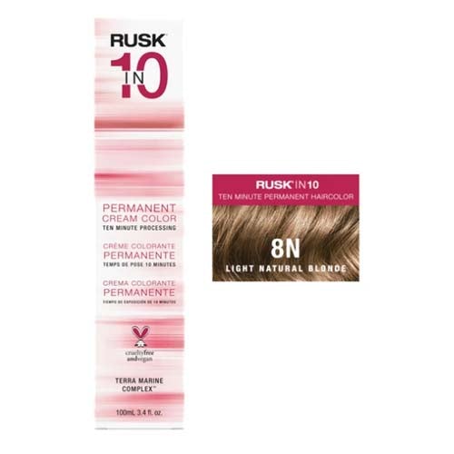 Rusk In 10 Hair Color 3.4 ozHair ColorRUSKColor: 8N Light Natural Blonde