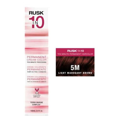 Rusk In 10 Hair Color 3.4 ozHair ColorRUSKColor: 5M Light Mahogany Brown