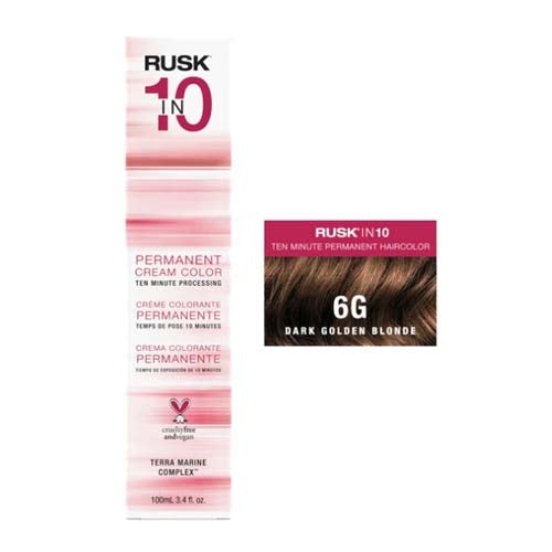 Rusk In 10 Hair Color 3.4 ozHair ColorRUSKColor: 6G Dark Golden Blonde