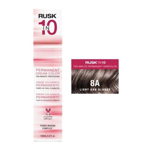 Rusk In 10 Hair Color 3.4 ozHair ColorRUSKColor: 8A Light Ash Blonde