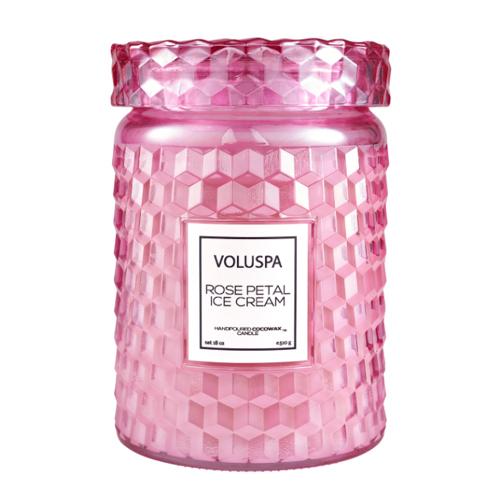 Voluspa Large Jar Candle Rose Petal Ice Cream 18 ozCandlesVOLUSPA