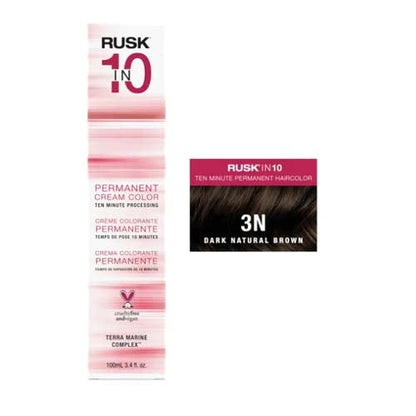 Rusk In 10 Hair Color 3.4 ozHair ColorRUSKColor: 3N Dark Neutral Brown