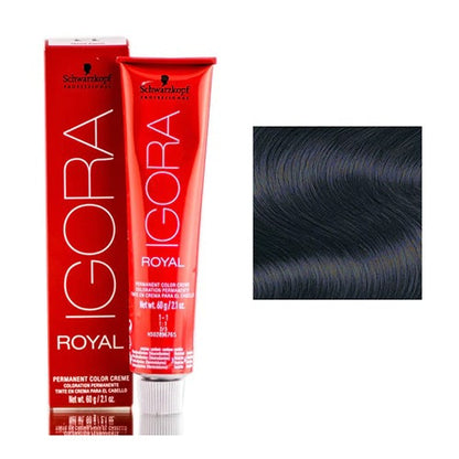 Schwarzkopf Igora Royal Permanent Creme Hair ColorHair ColorSCHWARZKOPFColor: 1-1 Black