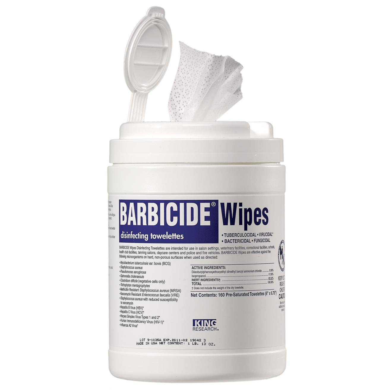 Barbicide Disinfecting Wipes 160 CountBody CareBARBICIDE