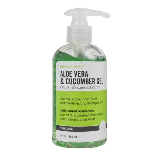 Mika Naturals Aloe Vera + Cucumber Gel 8 OzBody CareMika Naturals