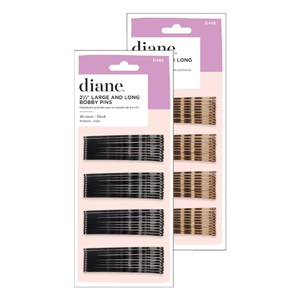 Diane Large + Long Bobby Pins 2.5 inch - 12 packDIANEColor: Black, Bronze