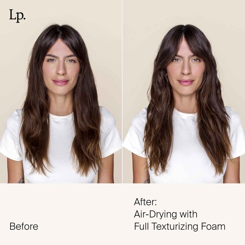 full texture foam before and after