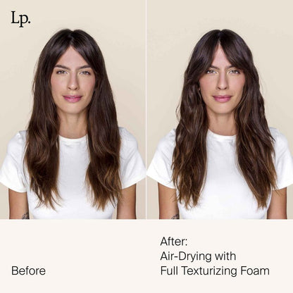 full texture foam before and after