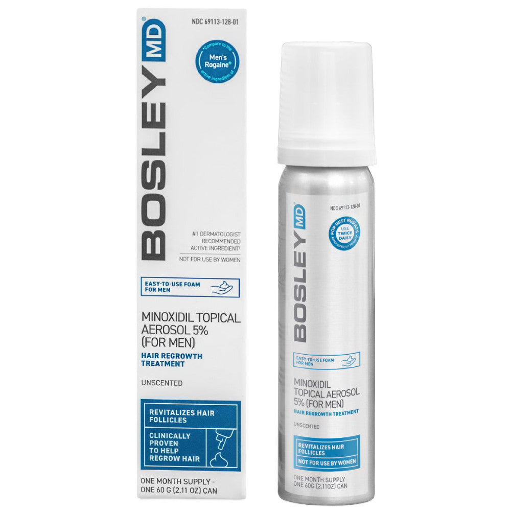 Bosley Minoxidil Treatment Foam for Men 2.11 oz