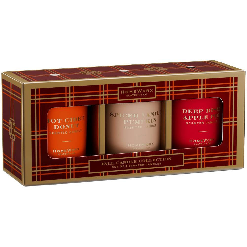 HomeWorx Fall Candle Collection Gift Set Trio