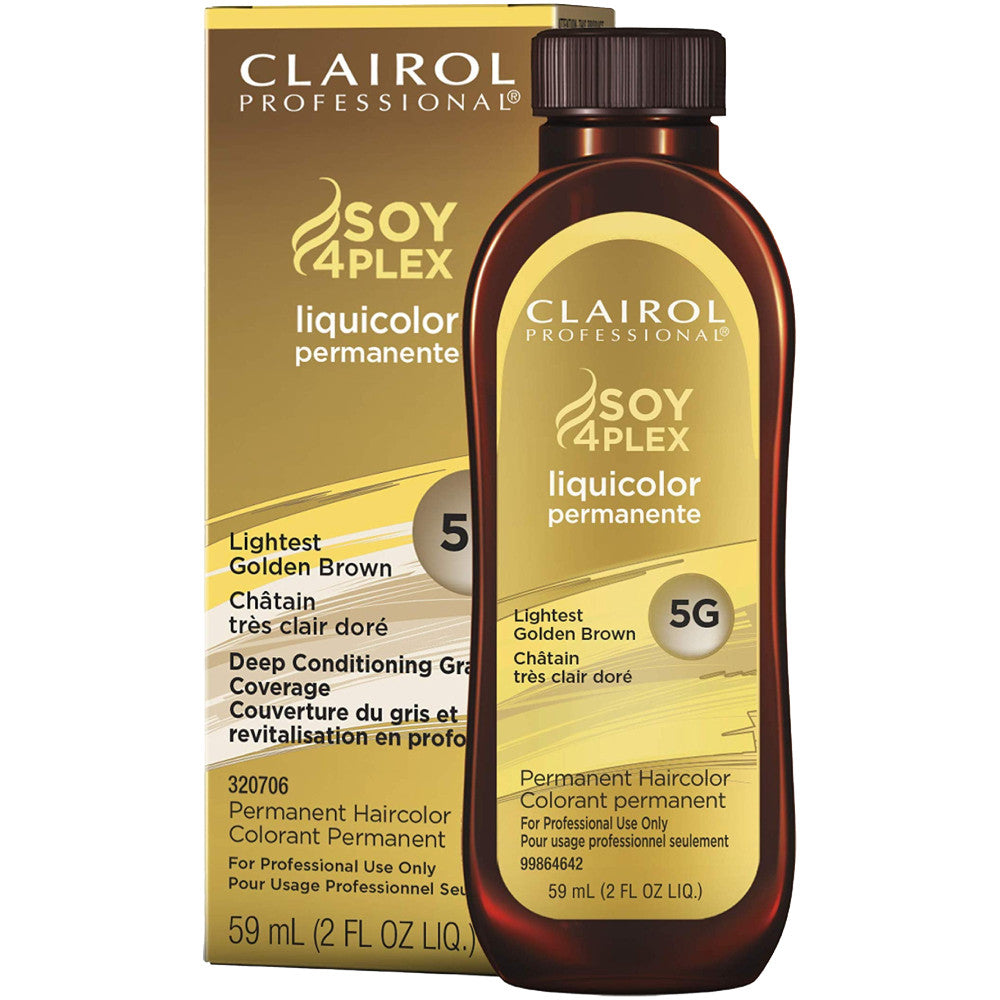 Clairol Soy Liquicolor Permanent Hair Color - 5G Lightest Golden Brown