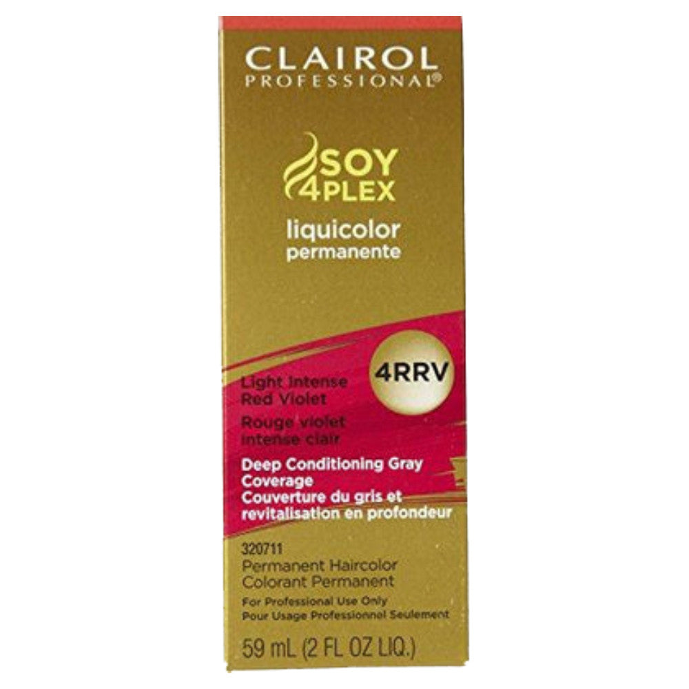 Clairol Soy Liquicolor Permanent Hair Color - 4RRV Light Intense Red Violet