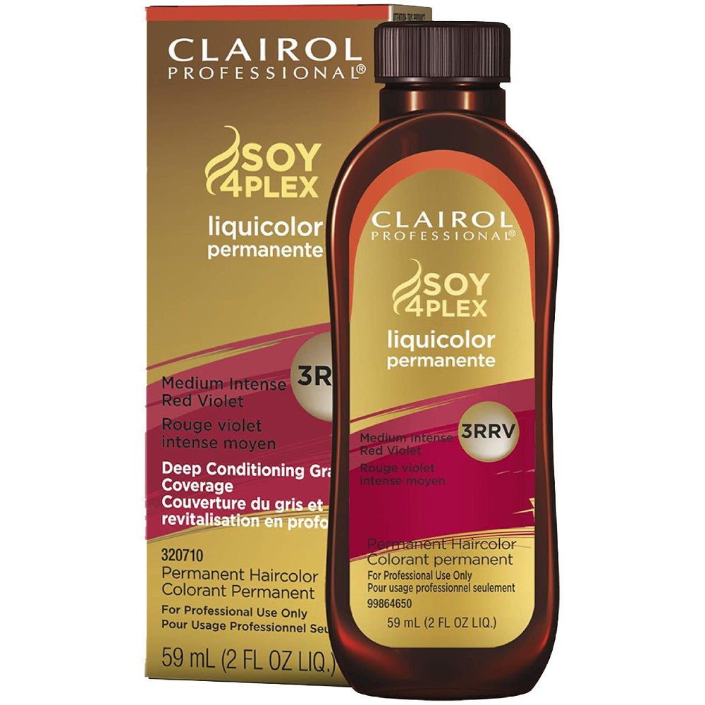 Clairol Soy Liquicolor Permanent Hair Color - 3RRV Medium Intense Red Violet