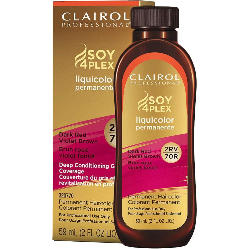 Clairol Soy Liquicolor Permanent Hair Color - 2RV/70R Plum Brown