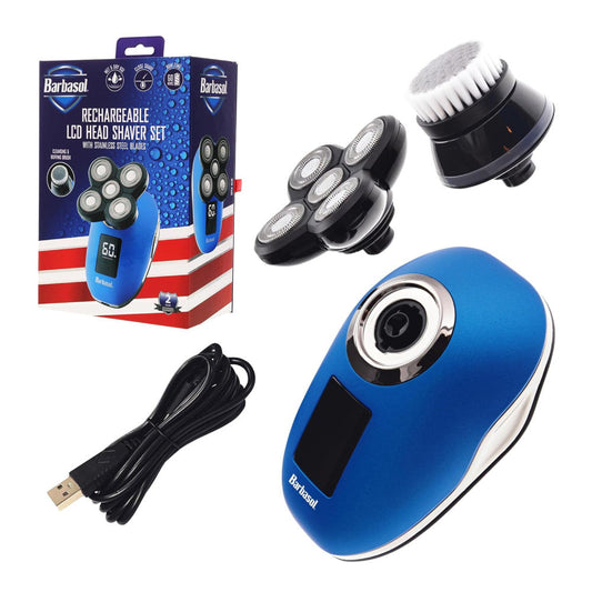 Barbasol Bald Head Shaver Set Rechargeable