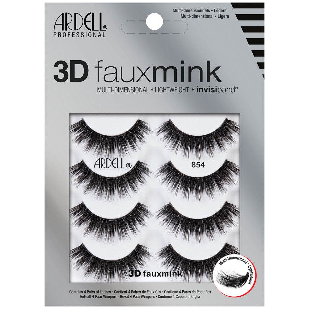 Ardell 3D Faux Mink #854 4-Pack