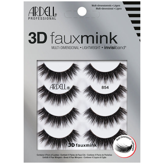 Ardell 3D Faux Mink #854 4-Pack