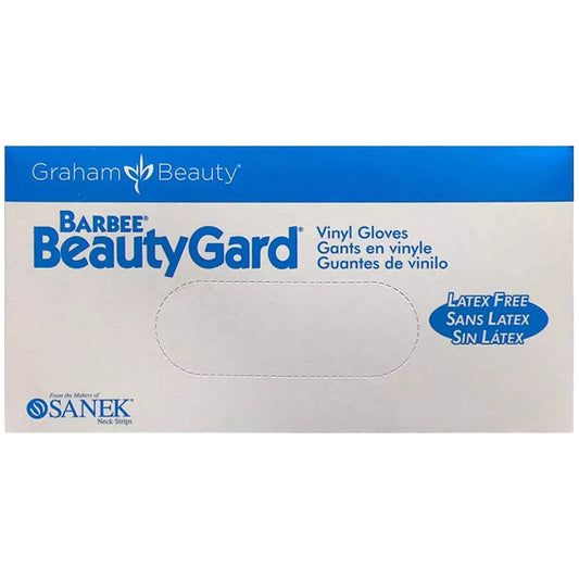 Graham Barbee Beauty Gard Vinyl Gloves-Small 100ct