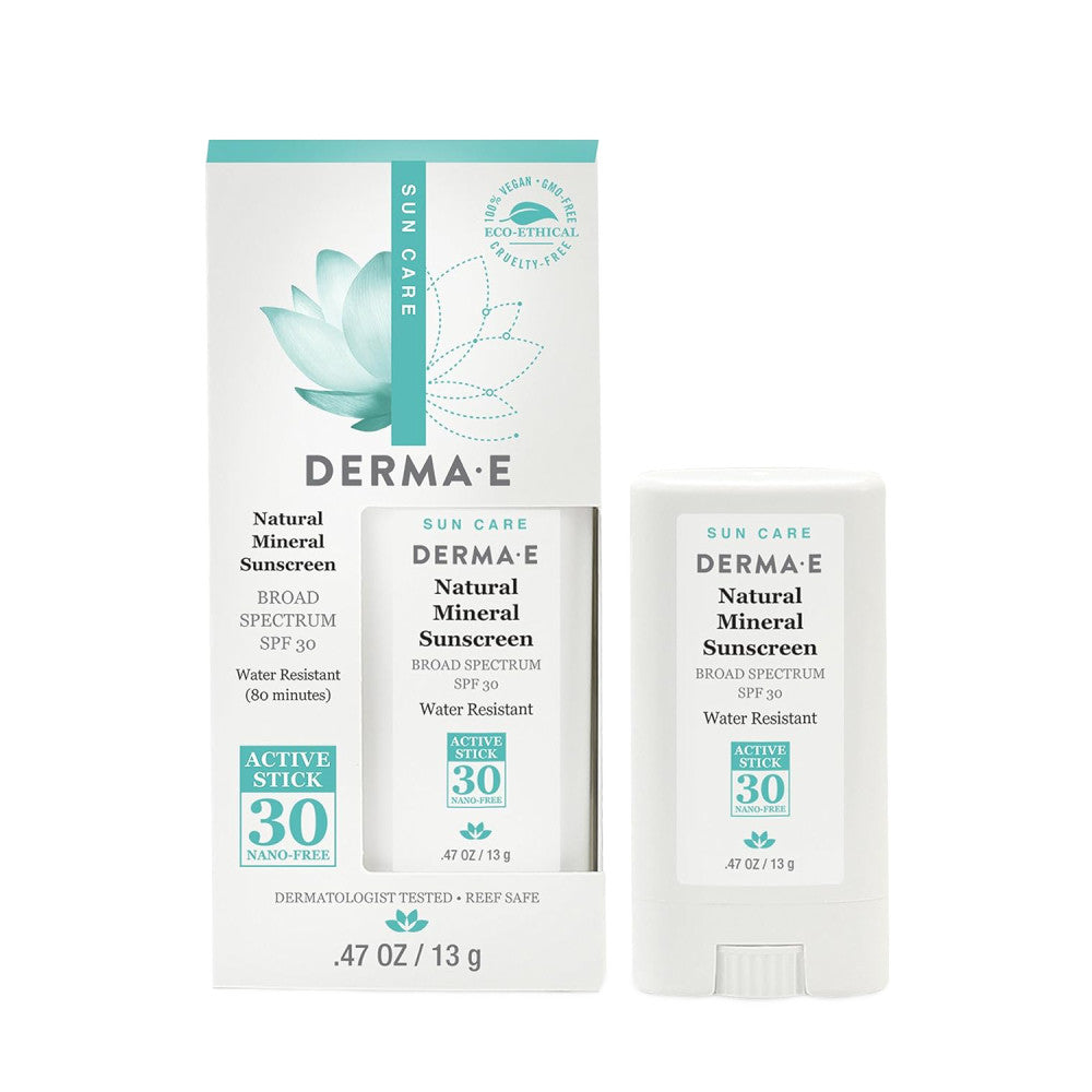 Derma E Natural Mineral Sunscreen SPF 30 Stick .47 oz