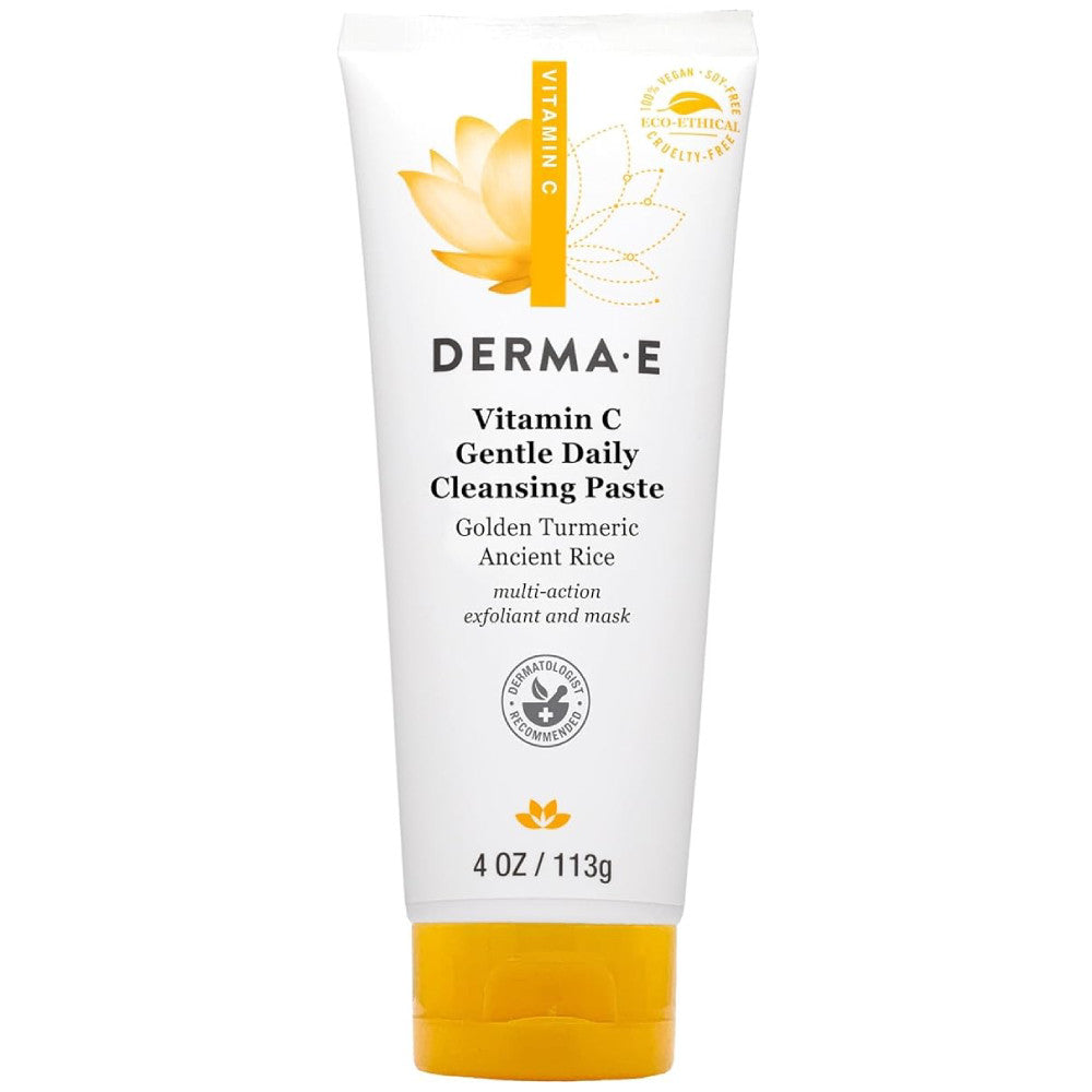 Derma E Vitamin C Gentle Daily Cleansing Paste 4 oz