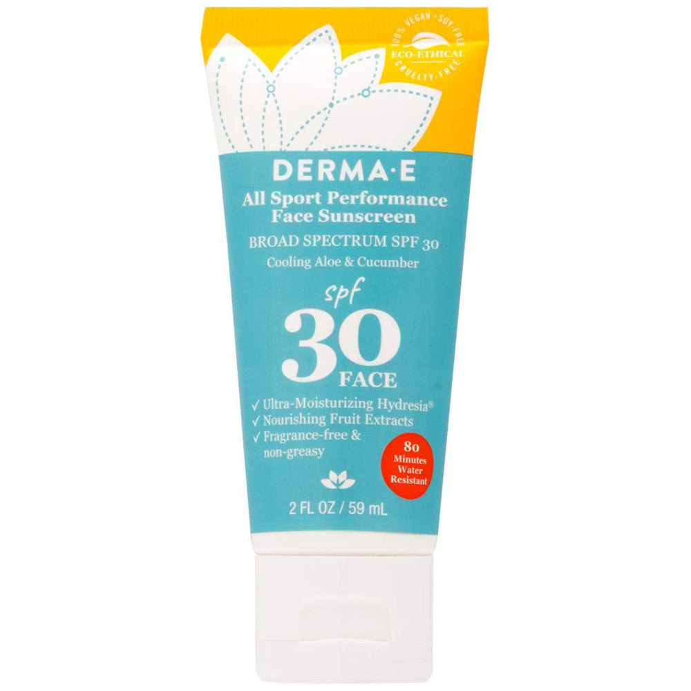 Derma E All Sport Performance Face Sunscreen SPF 30 2 oz